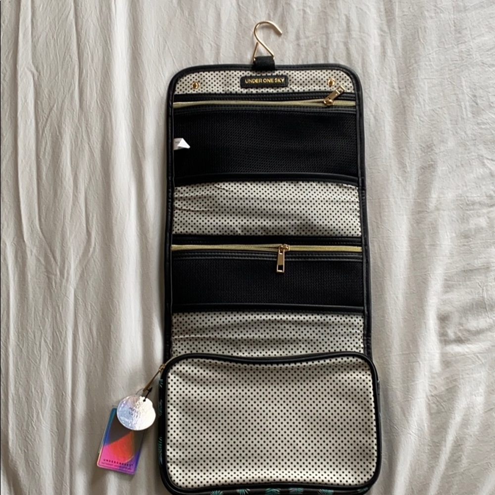 Palm Leaf Travel Hanging Cosmetic Bag